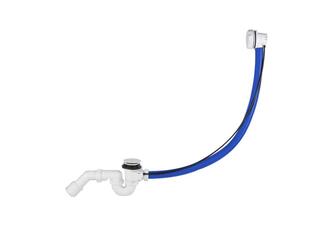 Sifón automat s prepadom ABS Biely Predľžený (80 cm)