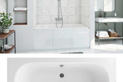 Flexa rezateľná rovná akrylátová vaňa