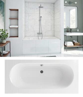 Flexa rezateľná rovná akrylátová vaňa